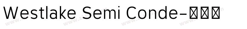Westlake Semi Conde字体转换
